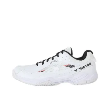 VICTOR Low Top Badminton Shoes Unisex White Black