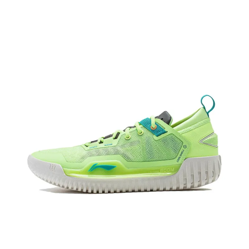 LiNing BadFive 3 Low Cushioned Slip Resistant Low Top Basketball Shoes Men's Fluorescent Ice Yellow-0