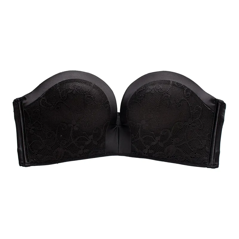 Flowers In Water Bra Women's Black-0