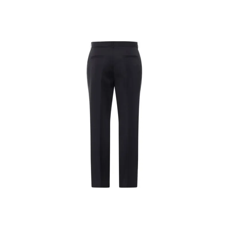 OFF WHITE Logo Embroidered Straight Leg Trousers-1