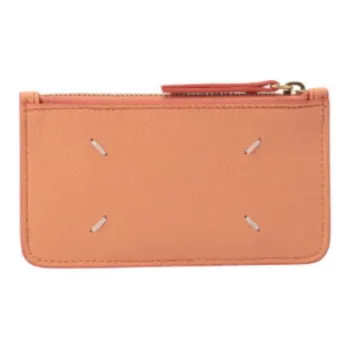 Maison Margiela Goat Nappa Leather Card Holder Wallet Unisex Orange