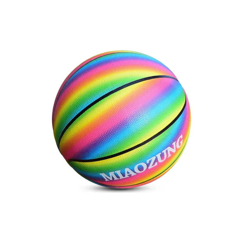 MIAOZUNG Size 7 Indoor Outdoor Universal Basketball PU Multicolor-0
