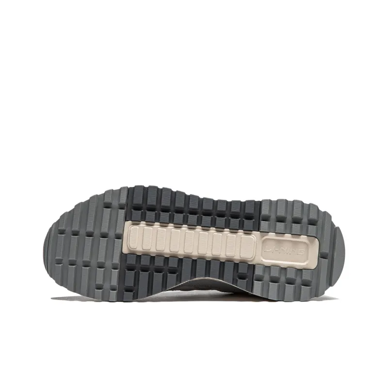 LiNing Sports Life Collection Anti Slip Wear Resistant Low Top Casual Shoes Men's Ultimate Gray-6
