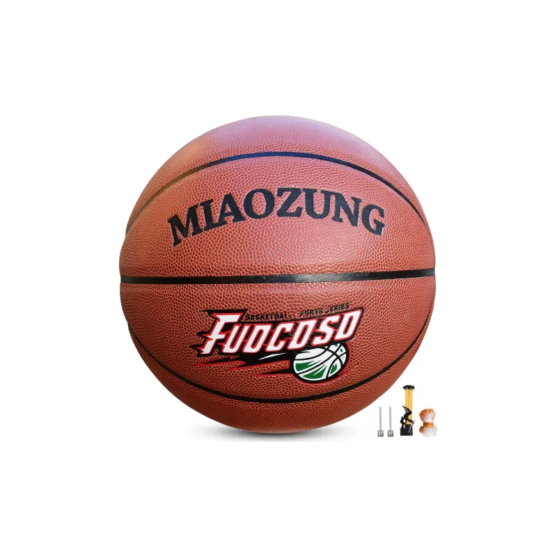 MIAOZUNG PU Basketball Brown Red Size 7 Training-1