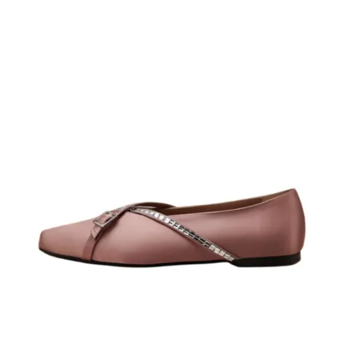 D'ACCORI Cara Satin Ballerina Shoes