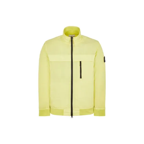 STONE ISLAND Jackets Men Lemon Yellow