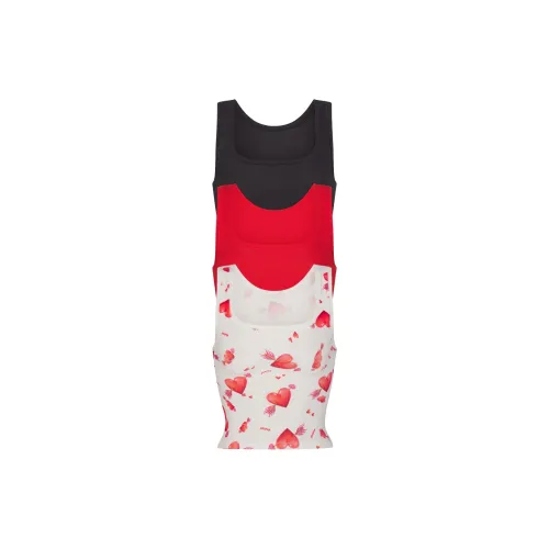 Skims Valentine's Day Collection Tank Tops Women's 3 Pieces HEART AND ARROW MULTI/heart And Arrows