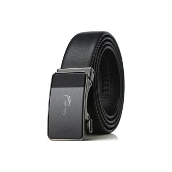Crocodile Automatic Buckle Belt-High-End Business Casual Soft Cow Leather Leather Belts Men's 3.5cm