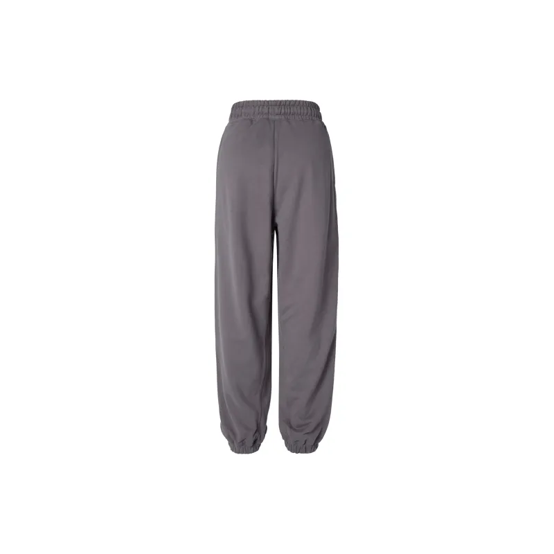 Adidas Knitted Sports Pants Women's Gray-1