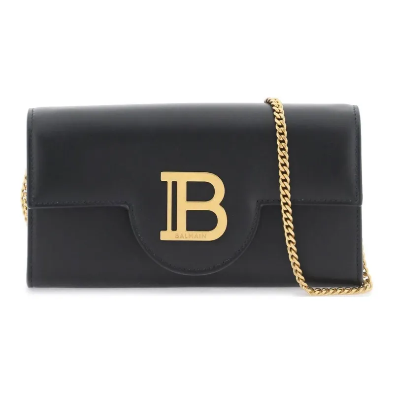 BALMAIN B Buzz Logo Plaque Chained Wallet-0