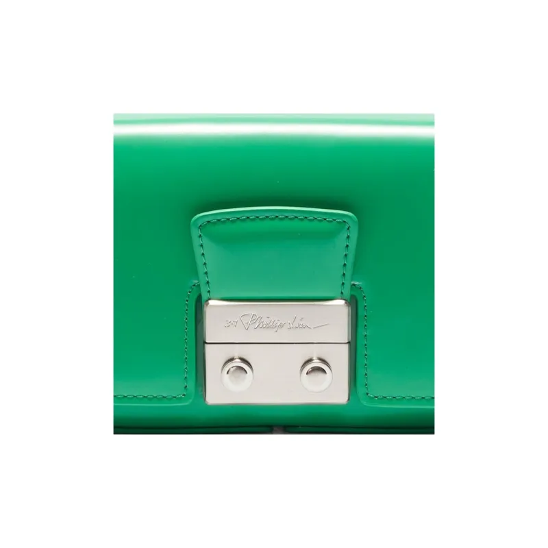 3.1 Phillip Lim Pashli Smooth Leather Shoulder Bag Crossbody Bag Handbag Micro Women's Green-3