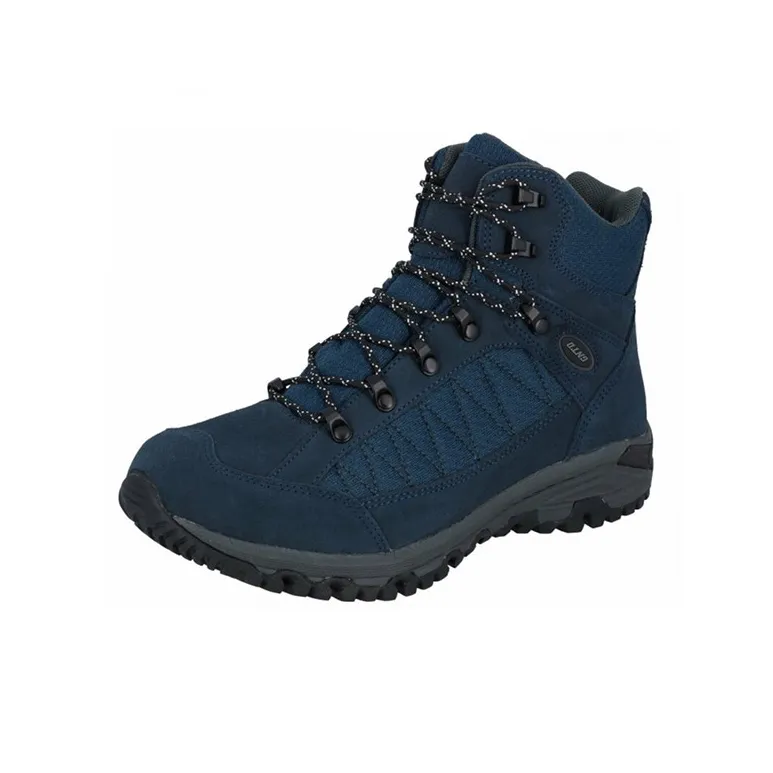 GNTD Non-slip Wear-resistant Impact-resistant High-Top Hiking Shoes Unisex Blue-1
