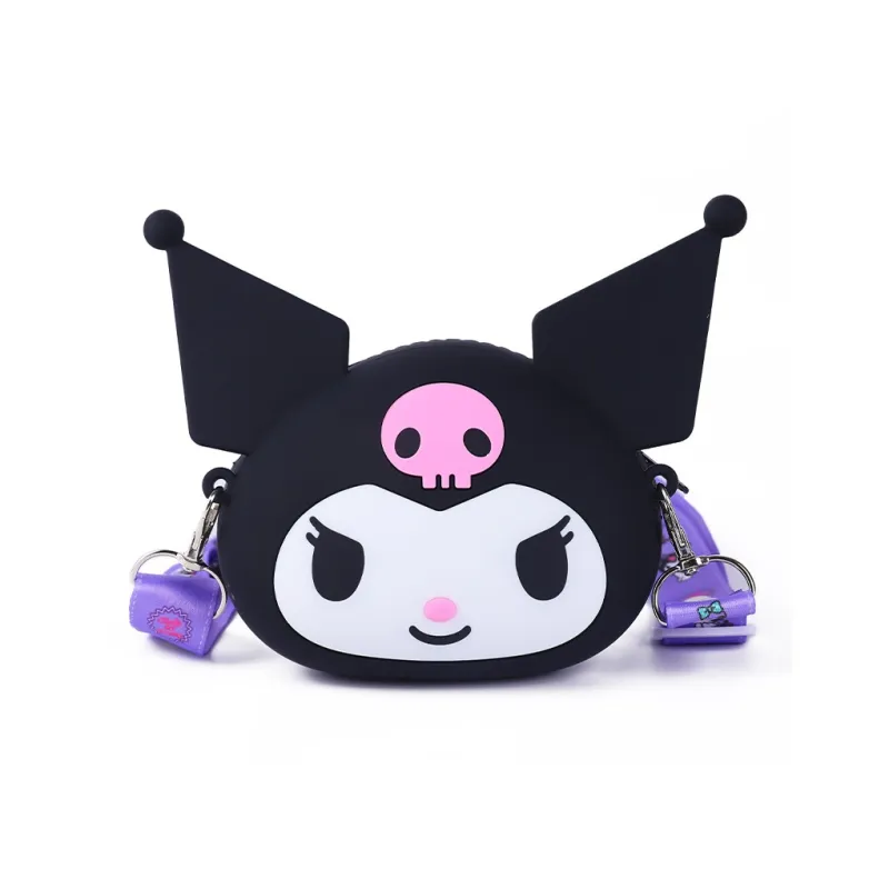 Sanrio Cinnamoroll Hello Kitty PVC Storage Shoulder Bag Small Size Unisex White/Black/Pink/Purple-4