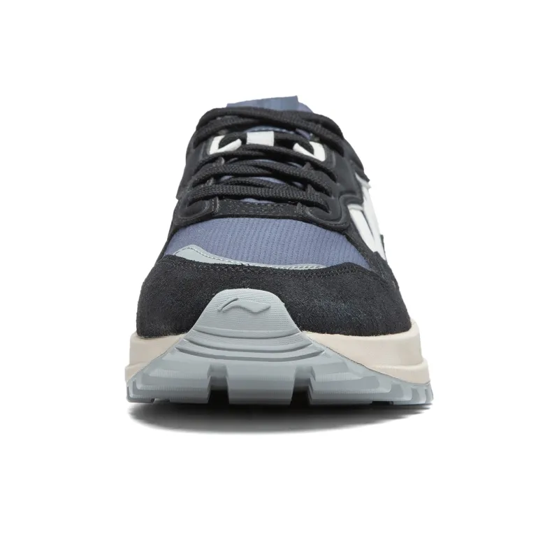LINING Sports Life Collection Casual Shoes Men Low Top Night Black/Mountain Blue-4