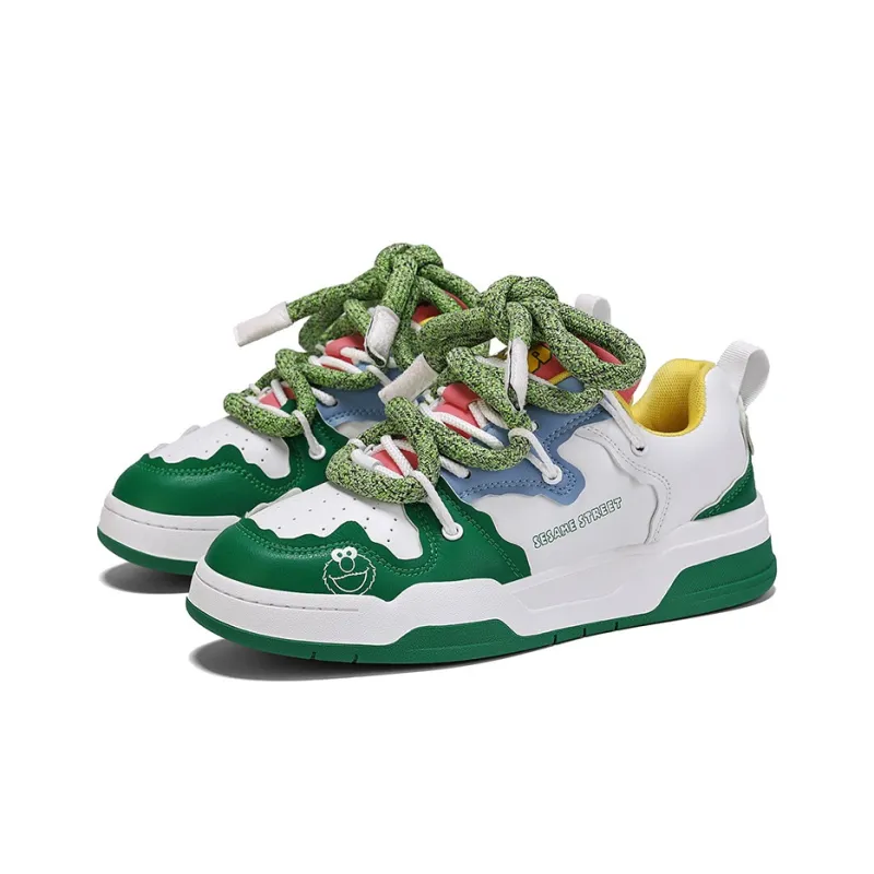 SESAME STREET Anti-Slip Wear-Resistant Lightweight Breathable Low-Top Skateboard Shoes Unisex-14