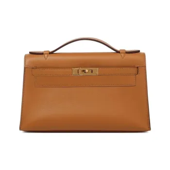 HERMES Mini Kelly Swift Leather Kelly Bag Handbags Women's 2S Sesame
