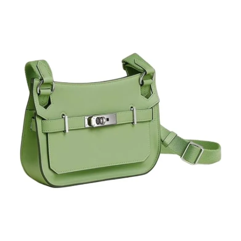HERMES Jypsiere Swift Calfskin Shoulder Bag, Crossbody Bag Mini Women's Green-1