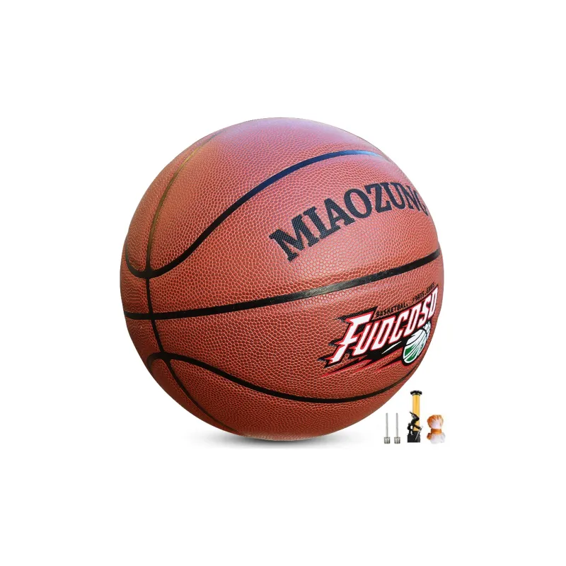 MIAOZUNG PU Basketball Brown Red Size 7 Training-4