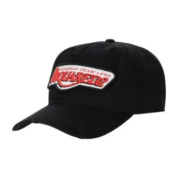 DSQUARED 2 Distressed Logo Patch Baseball Cap