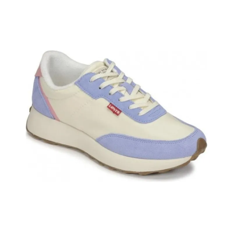 Levi's Wear resistant And Lightweight Low Top Casual Shoes Women's Beige Purple-1