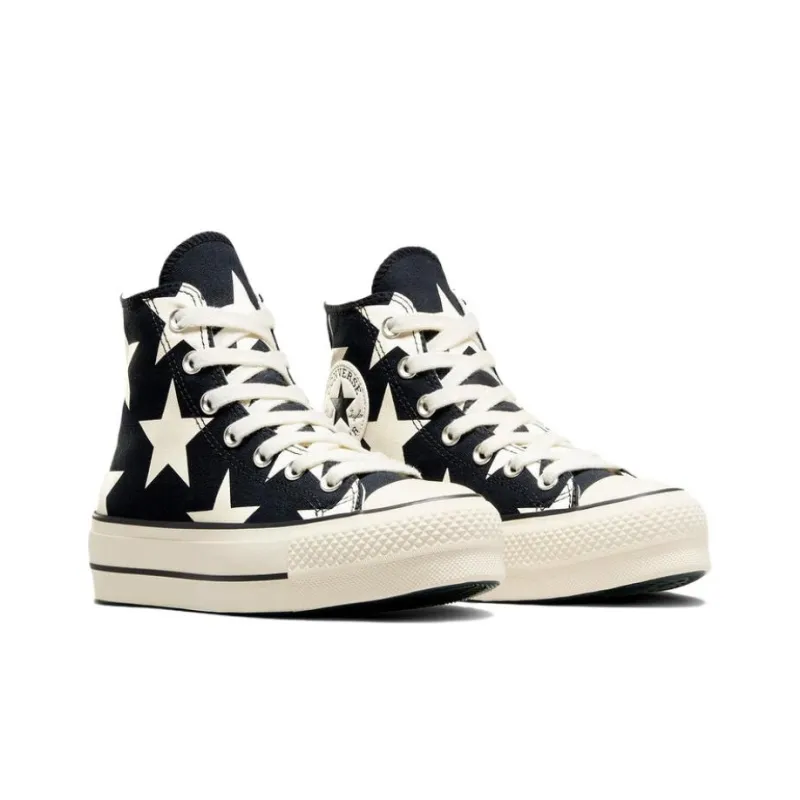 Converse Chuck Taylor All Star Lift Platform Large Stars High 'Black White' Women's-2