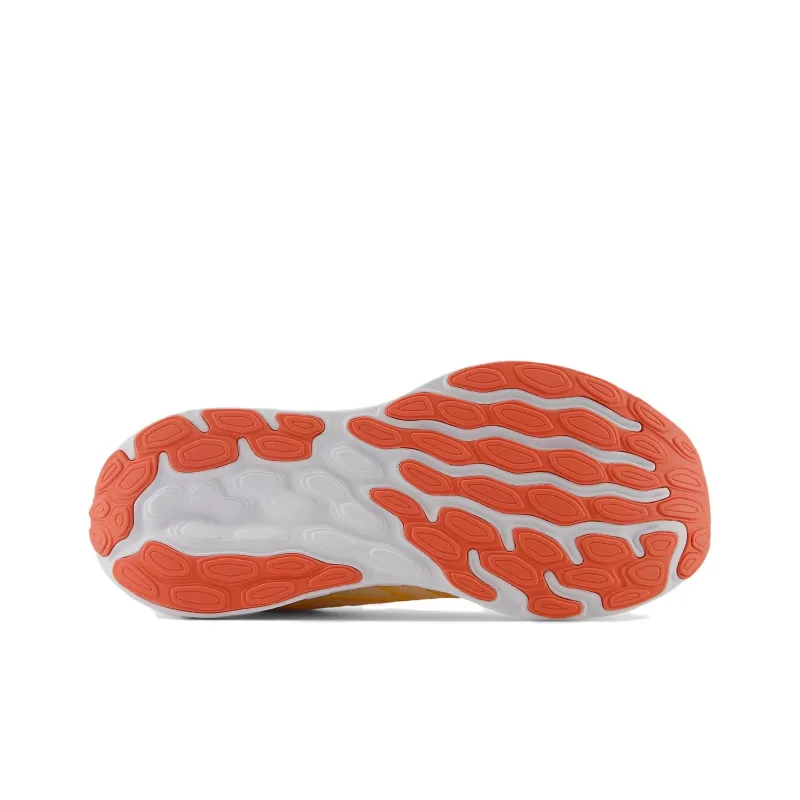 New Balance Fresh Foam 680v8 Cushioning, Wear Resistant Low Top Running Shoes Women's Yellow White-3
