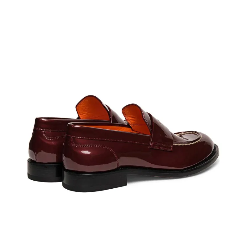 Santoni Alfie Patent-leather Penny Loafers-3