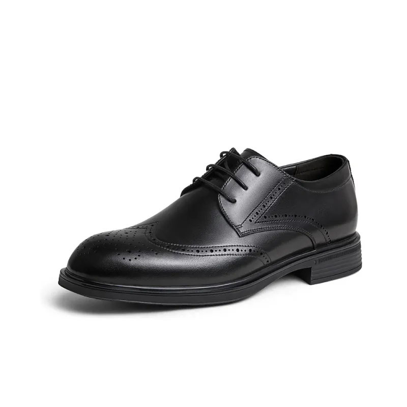 CAMEL Dress Shoes Men Low Top Black/Brown-1