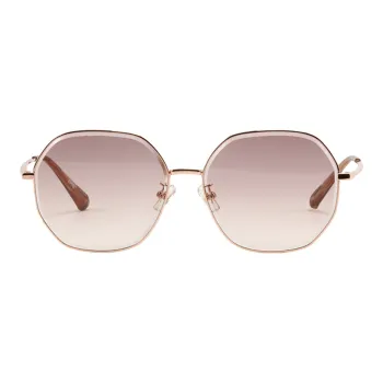 ZIPPO Stainless Steel Cupronickel Round Sunglasses Women's