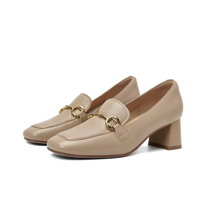 PT'SON Loafers 5.3cm Women's Black-2