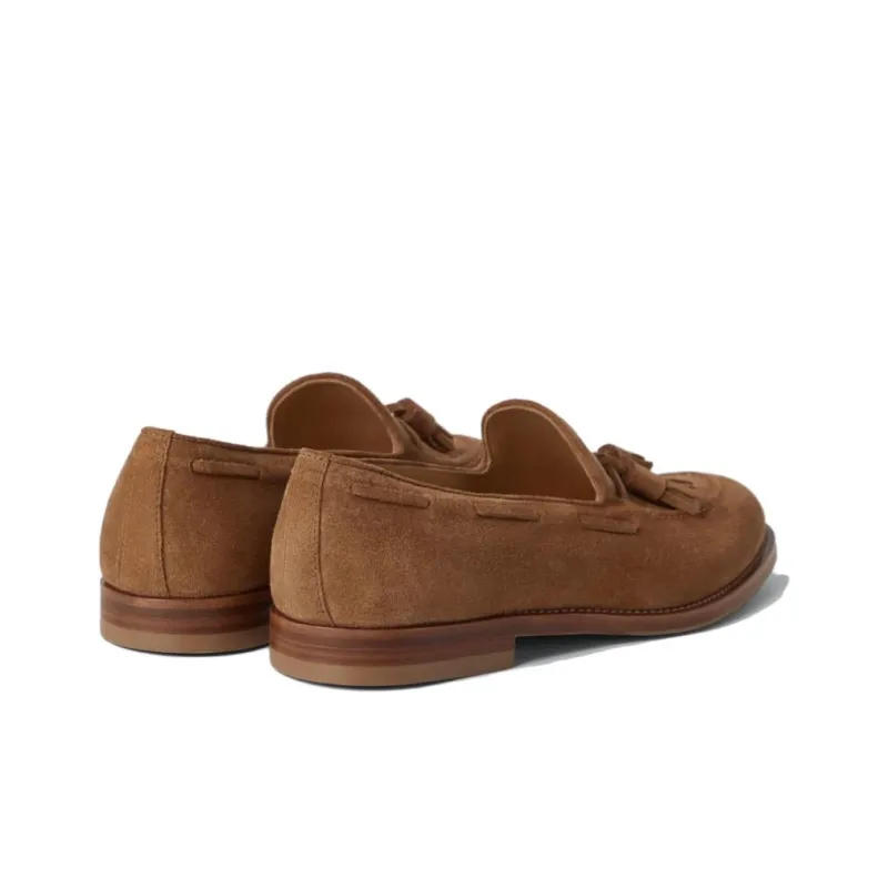 Brunello Cucinelli Tassel embellished Suede Loafers-1