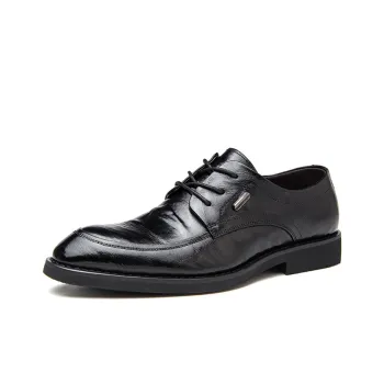 Romon Dress Shoes Men Low Top Black, Brown