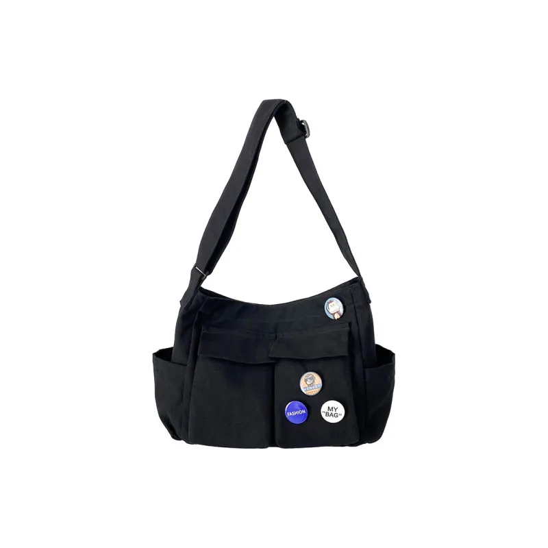 GEERDUN Canvas Bag, Crossbody Shoulder Bag Regular Women's White/Green/Black/Brown-6