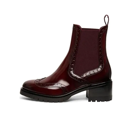 Santoni Chelsea Boots Women's Burgundy