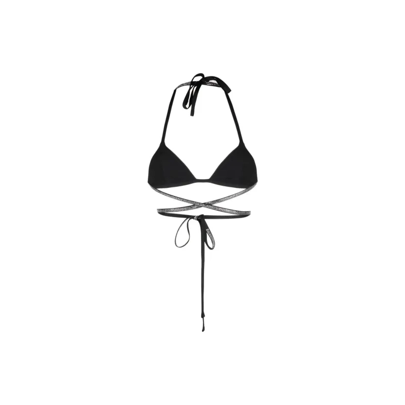 HERON PRESTON Rhinestone embellished Bikini Top-1