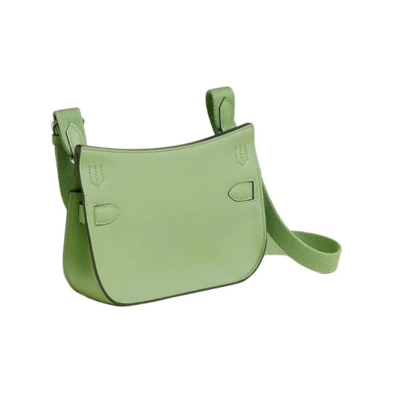 HERMES Jypsiere Swift Calfskin Shoulder Bag, Crossbody Bag Mini Women's Green-2