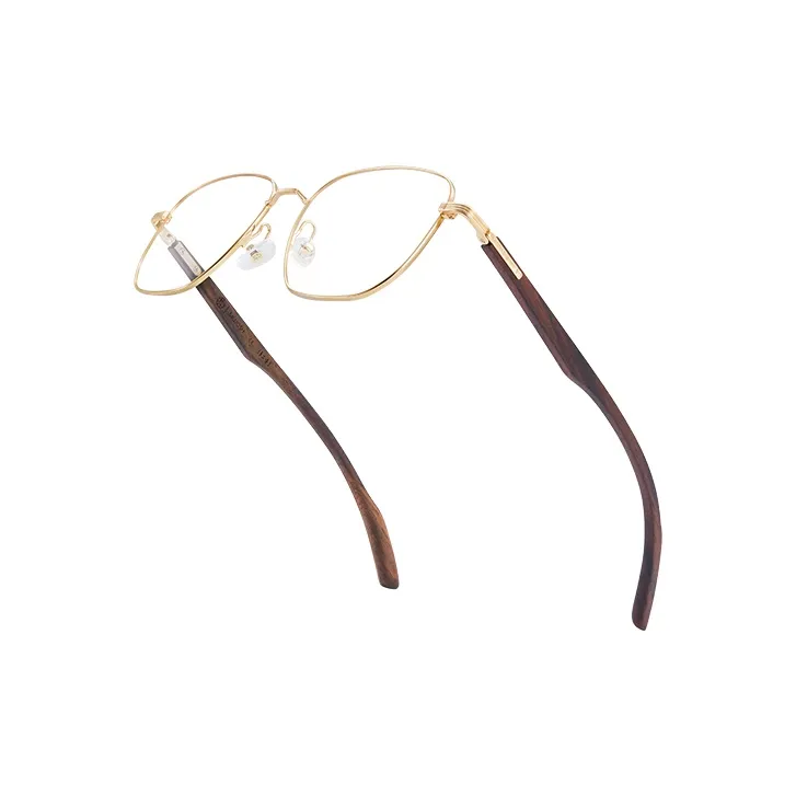 MUJOSH Astral Series Irregular Shape Wooden Leg Sunglasses Unisex-3