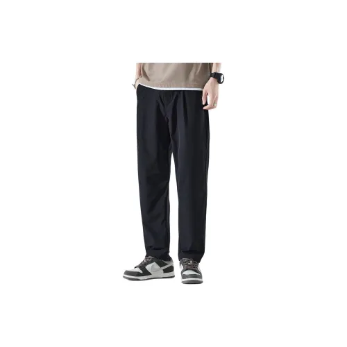 Tonlion Casual Pants Men Black