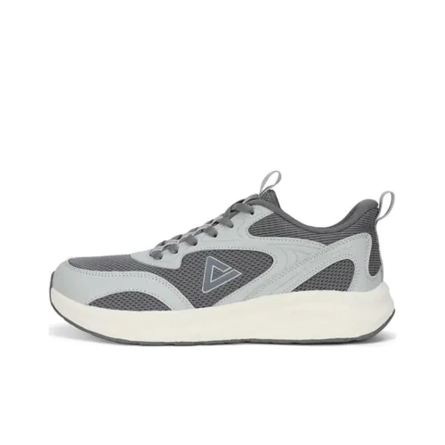 PEAK Taichi Technology Anti Slip Wear Resistant Low Top Running Shoes Men's Gray