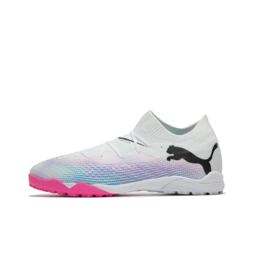 PUMA Soccer Shoes Men Low-Top White/Pink/Black