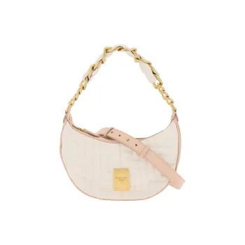 BALMAIN 1945 Soft Pleated Leather Portable Crossbody Bag, Shoulder Bag Women's