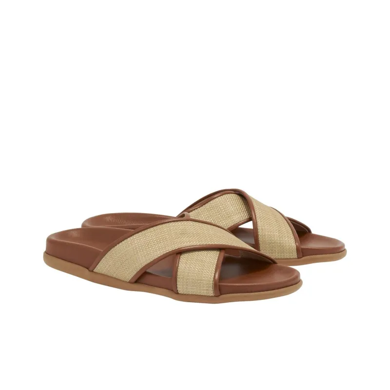 Ancient Greek Sandals Thais Basket-weave Slides-2