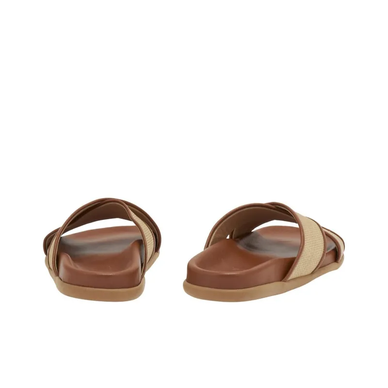Ancient Greek Sandals Thais Basket-weave Slides-3