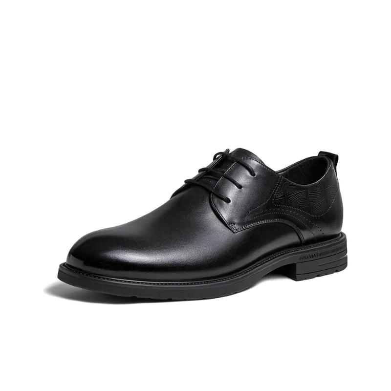 CAMEL Dress Shoes Men Low Top Black/Brown-1