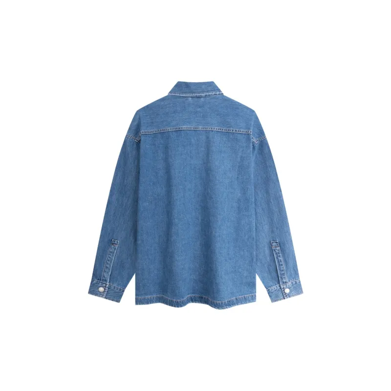CALVIN KLEIN Shirt Men's Denim Light Blue-1