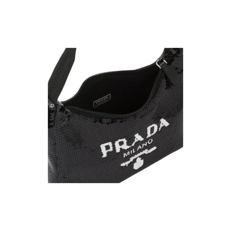 PRADA Nylon Hobo Bag, Shoulder Bag, Handbag Women's-3