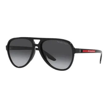 PRADA Plastic Aviator Sunglasses Men's Black