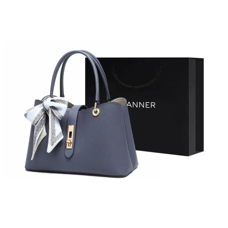 C°BANNER Cow Leather With Synthetic Leather Tote Bag, Shopping Bag, Handbag, Commute Bag, Mom Bag Medium Size Women's-0