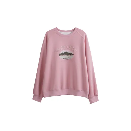 Olrain Sweatshirts Women's Pink