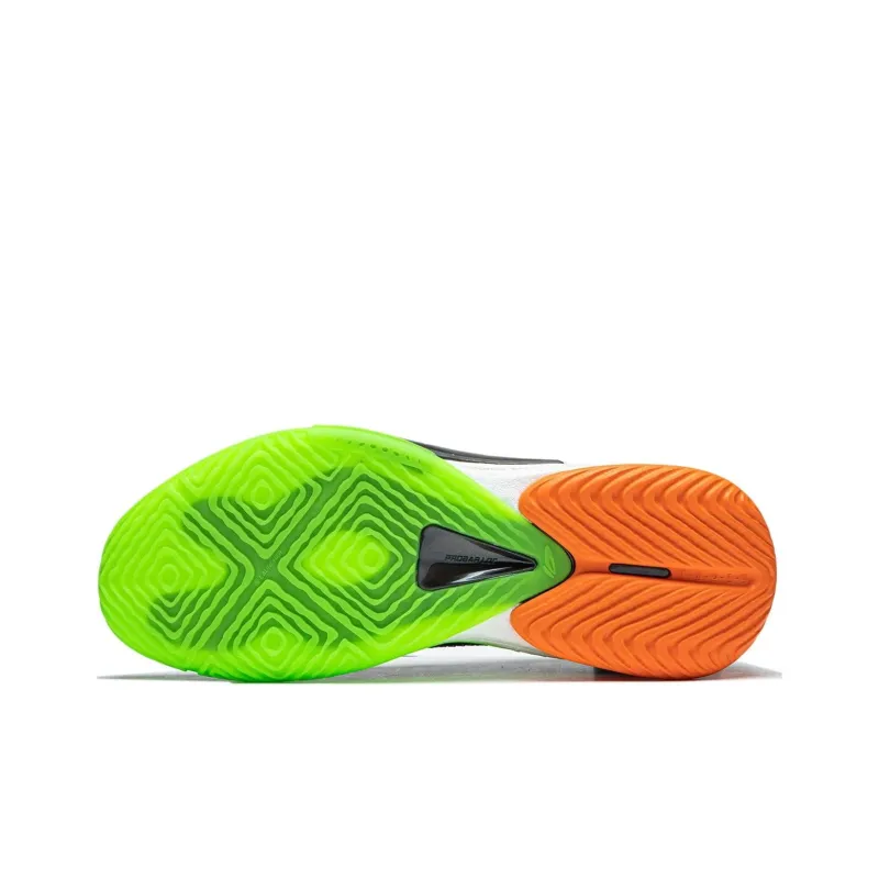 LINING Speed 10 Basketball Shoes Men Low Top Black Green Orange-6